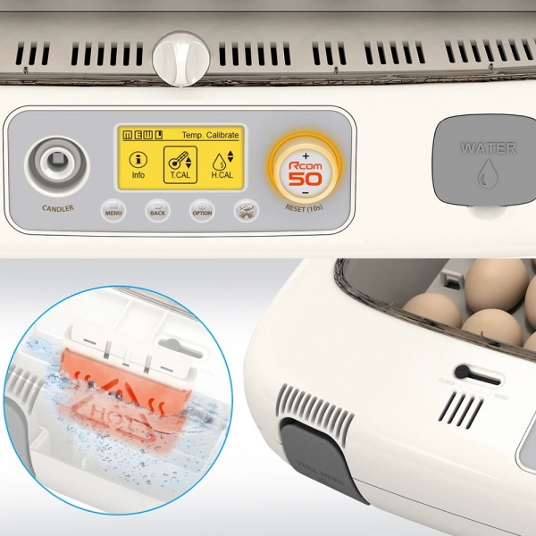 Инкубатор Rcom 50 DO PRO с овоскопом автоматический для яиц