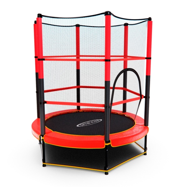 Батут детский DFC TRAMPOLINE-RED 55" с сеткой