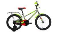 Велосипед FORWARD METEOR 18 (18" 1 ск.) 2022, серый/зеленый, IBK22FW18264