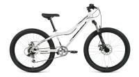 Велосипед FORWARD TITAN 24 2.0 D (24" 6 ск. рост. 12") 2022, белый/черный, RBK22FW24844