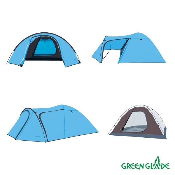 Палатка Green Glade 4-местная Zoro 4 с тамбуром и вентиляцией