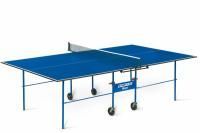 Теннисный стол Start Line Olympic BLUE, любительский, для помещений, складной, с сеткой