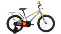 Велосипед FORWARD METEOR 18 (18" 1 ск.) 2022, серый/желтый, IBK22FW18267