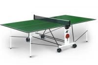 Теннисный стол Start Line Compact LX GREEN модель 2022 года, любительский, для помещений, складной, регулируемый по высоте, с сеткой