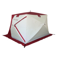 Палатка зимняя Снегирь 4Т Long Compact 2.3х2.9 м., 4-местная, трехслойная, удлиненная, с системой крепления полов