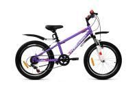 Велосипед FORWARD UNIT 20 2.0 (20" 6 ск. рост. 10.5") 2022, фиолетовый/белый, IBK22FW20062