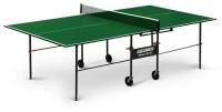 Теннисный стол Start Line Olympic Optima GREEN, любительский, для помещений, складной, с сеткой