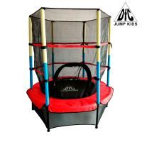 Батут DFC JUMP KIDS 55" красн/желт/син, сетка (137см)