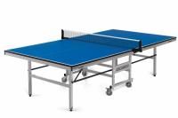 Теннисный стол Start Line Leader BLUE, профессиональный, для помещений, складной,  регулируемый по высоте