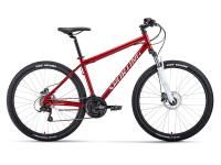 Велосипед FORWARD SPORTING 27,5 3.2 HD (27,5" 21 ск. рост. 19") 2022, темно-красный/серебристый, RBK22FW27881