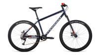 Велосипед FORWARD SPORTING 27,5 X D (27,5" 9 ск. рост. 19") 2022, темно-синий/красный, RBK22FW27889