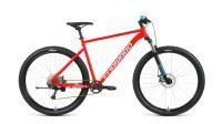 Велосипед FORWARD SPORTING 29 XX D (29" 9 ск. рост. 17") 2022, красный/синий, RBK22FW29983