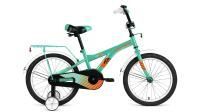 Велосипед FORWARD CROCKY 18 (18" 1 ск.) 2022, бирюзовый/оранжевый, IBK22FW18218