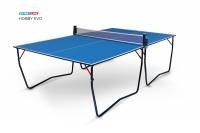Теннисный стол Start Line Hobby EVO BLUE, любительский, для помещений, складной
