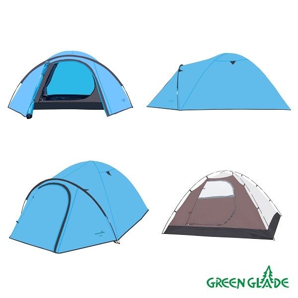 Палатка Green Glade 3-местная Nida 3, с тамбуром и вентиляцией