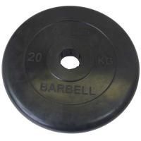 Диск обрезиненный черный Mb Barbell ATLET d-51 20кг