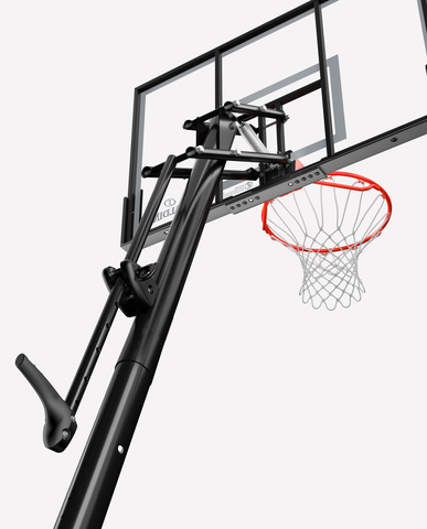 Баскетбольная стойка мобильная, акрил Spalding 54" Gold Portable, арт 6A1746CN_Eur