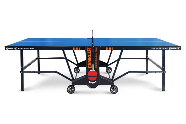 Теннисный стол GAMBLER GTS-3 Edition light Indoor blue, профессиональный, для помещений, складной, с сеткой