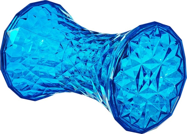 Стул-пуф Stone прозрачный синий