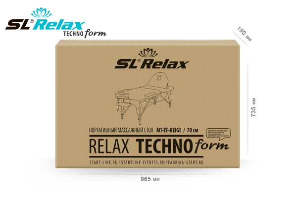 Массажный стол SL Relax Techno Form (beige) Бежевый