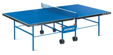 Теннисный стол Start Line Club-Pro BLUE, профессиональный, для помещений, складной, с сеткой