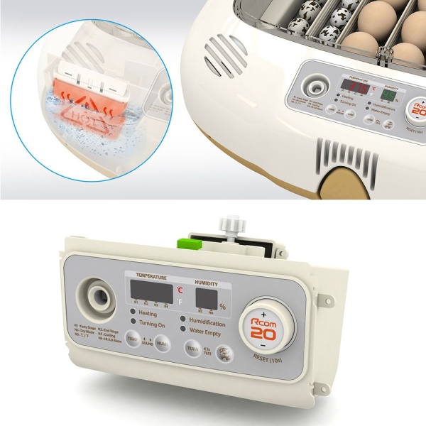 Инкубатор Rcom 20 DO MAX автоматический для яиц с овоскопом
