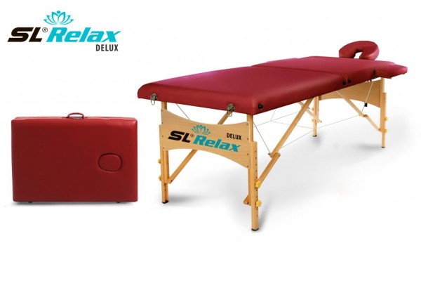 Массажный стол Start Line Relax Delux, складной, с регулировкой высоты, до 250 кг.