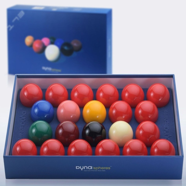 Шары для бильярда Dynaspheres Silver Snooker 52,4 мм., для игры в Снукер, в наборе 22 шара
