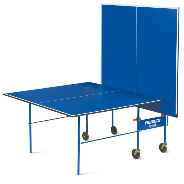 Теннисный стол Start Line Olympic BLUE, любительский, складной, для помещений