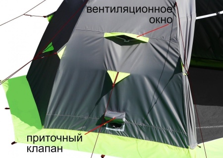 Зимняя палатка Лотос 5С 2022 (серо-салатовая)