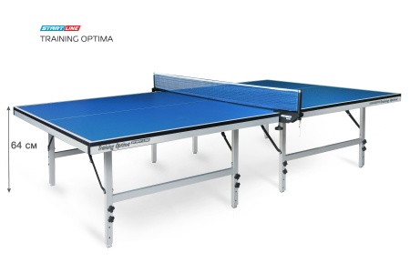 Теннисный стол Start Line Training Optima BLUE, любительский, для помещений, складной, с регулировкой высоты