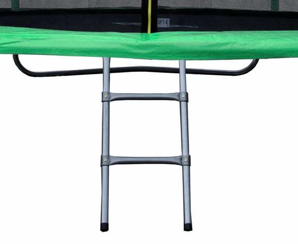 Батут JUNHOP 10’ с защитной сетью и лестницей зеленый лайм