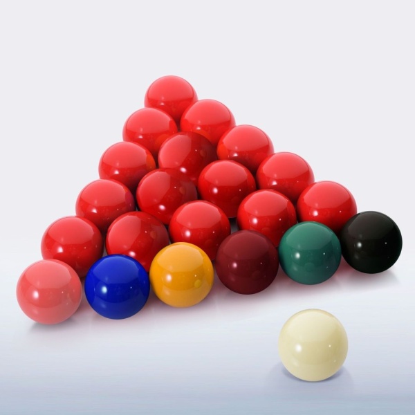 Шары для бильярда Dynaspheres Silver Snooker 52,4 мм., для игры в Снукер, в наборе 22 шара
