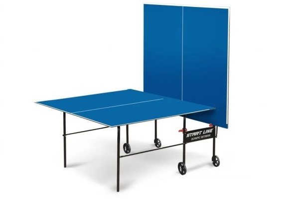 Теннисный стол Start Line Olympic Outdoor BLUE складной, для улицы и помещений