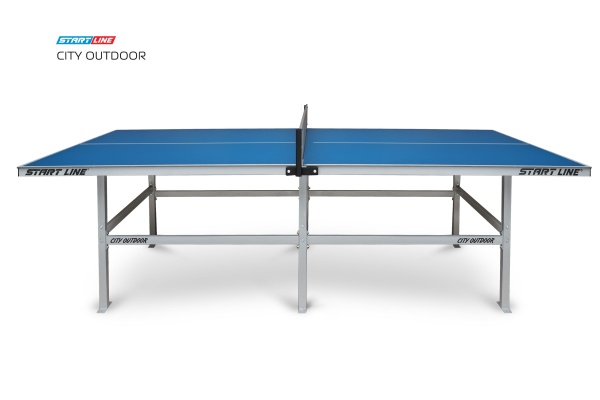Теннисный стол Start Line City Outdoor BLUE антивандальный, всепогодный, с сеткой