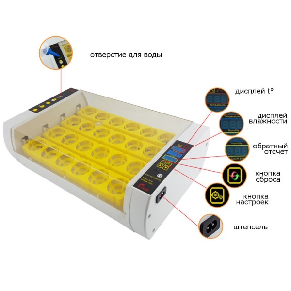 Инкубатор HHD 24 автоматический для яиц
