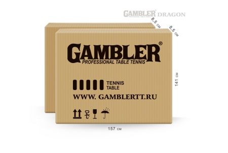 Теннисный стол GAMBLER DRAGON BLUE GTS-7, профессиональный, для помещений, складной