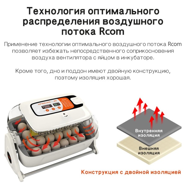 Инкубатор Rcom King Suro 20 MAX автоматический для яиц