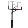 Баскетбольная стойка DFC ING72G 180x105 см стационарная, стекло
