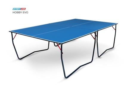 Теннисный стол Start Line Hobby EVO BLUE, любительский, для помещений, складной