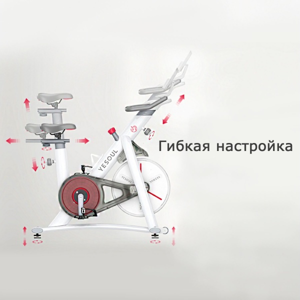 Велотренажер Yesoul Smart M1 WHITE с пульсометром