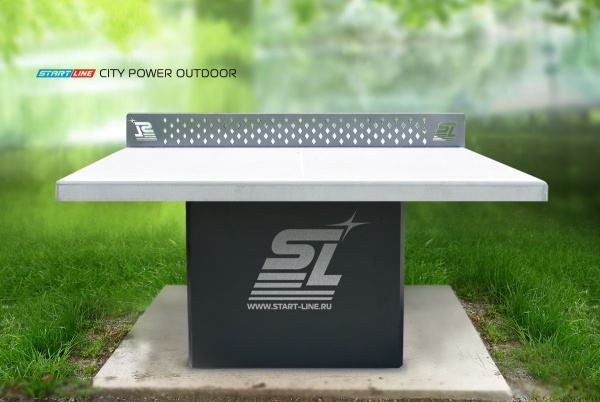 Теннисный стол Start Line City Power Outdoor антивандальный, стационарный, с сеткой