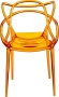 Комплект из 4-х стульев Masters прозрачный оранжевый
