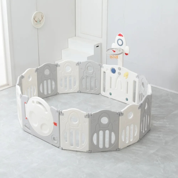 Манеж UNIX Kids SUPREME Space 200x240 Grey