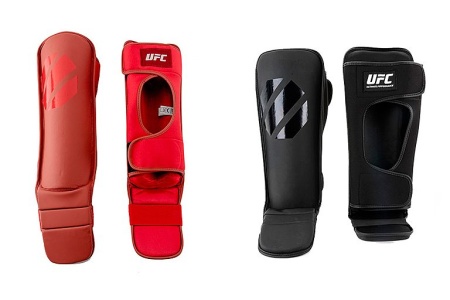 Защита голени UFC Tonal Boxing красные, размер L