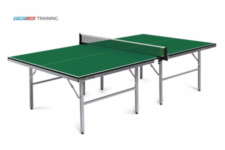 Теннисный стол Start Line Training GREEN профессиональный, складной, для помещений, серо-зелёный, без сетки