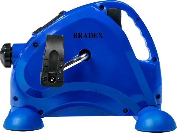 Мини велотренажер синий с рукояткой, Bradex
