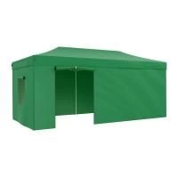 Тент-шатер Helex 4366 3x6х3 м. быстросборный, с водоотталкивающим покрытием, зеленый