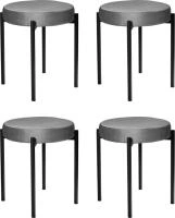 Комплект стульев-табуретов Bug серый