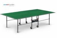 Теннисный стол Start Line Olympic Green, любительский, для помещений, складной